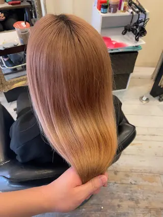 セミロング カラー 💎JADE GRACE💎のヘアスタイル