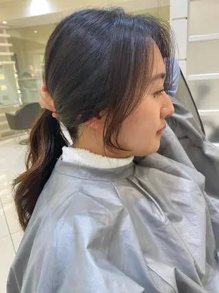 ロング カラー パーマ ヘアアレンジ マツエク・マツパ 💎耳ツボジュエリー ×銀座美容室💎のヘアスタイル