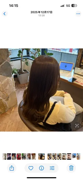 セミロング カラー 梅田/カラーモデル/ midukiのヘアスタイル