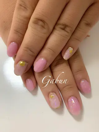 ミディアム ネイル LOTUS ネイルサロンのネイルデザイン