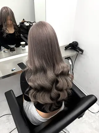 ロング 透明感/ 艶ハイトーン/梨桜のヘアスタイル