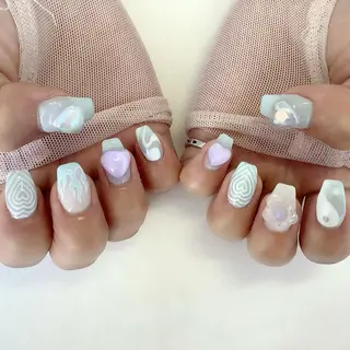 ネイル 💎🐰 saki. m 🐰💎のネイルデザイン