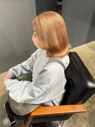 セミロング カラー Baby美容師 Ninaのヘアスタイル