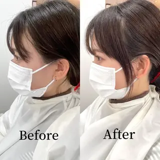 セミロング カラー favietta所属・中村 友美のヘアスタイル