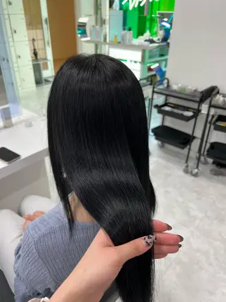 セミロング カラー まつパ/ケア ブリーチ/sEnAのヘアスタイル