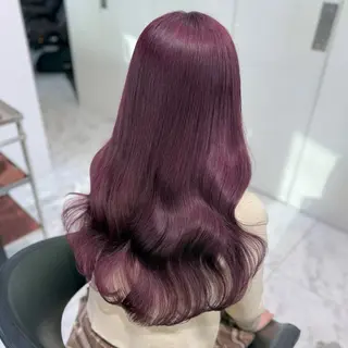 ロング カラー うる艶モテカラー💞 盛れるヘアメ👧🏻のヘアスタイル