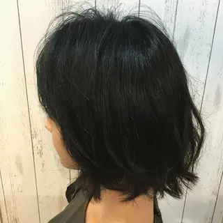 ショート カラー パーマ 金崎 新吾のヘアスタイル