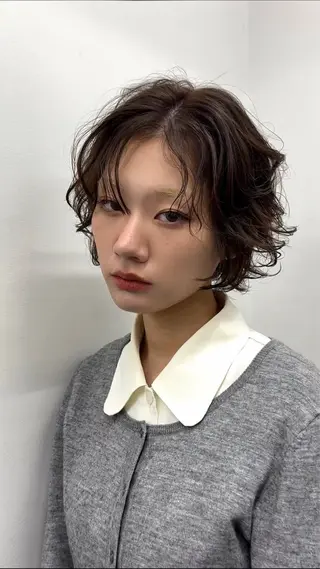 ショート パーマ 小玉 彰哉のヘアスタイル