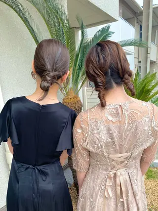 セミロング ヘアアレンジ 桑原 菜摘のヘアスタイル