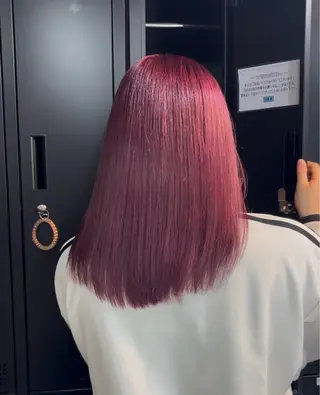 セミロング カラー 落ちる黒 森崎雄斗のヘアスタイル