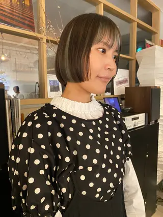 ミディアム ウツワ所属・高円寺/loca/ 田中南帆のヘアスタイル