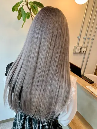 カラー ブリーチ/ストレート ダブルカラーtetoのヘアスタイル