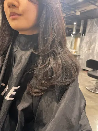 ミディアム カラー 艶髪/透明感🪽 DISCO🪽のヘアスタイル