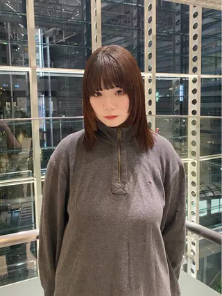 ミディアム パーマ mai / linoah˚✧のヘアスタイル