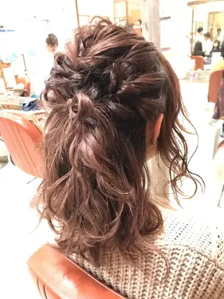 ミディアム カラー ヘアアレンジ 増子 幹樹のヘアスタイル