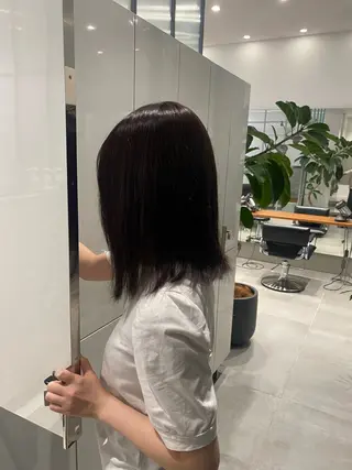 カラー ひかり／ベージュ ／似合わせカットのヘアスタイル