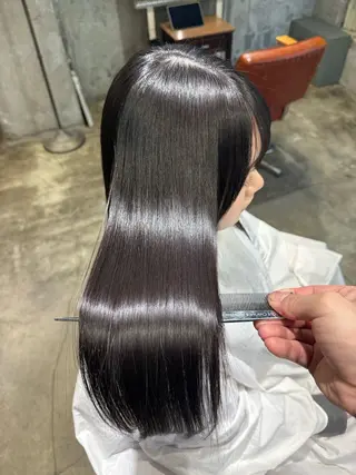 ロング パーマ 🌈髪質改善💕 縮毛矯正✨青木まで✨のヘアスタイル