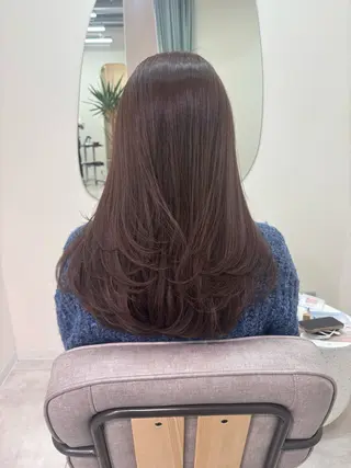 ロング カラー 広島/わかな/ヘア セット/オリーブのヘアスタイル