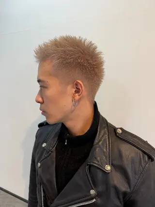 ショート ブリーチ/髪質改善/ メンズ/ KOKIのヘアスタイル