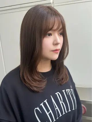 セミロング VIVIE【ヴィヴィ】所属・髪質改善/韓国風 レイヤー/田村祐樹のヘアスタイル