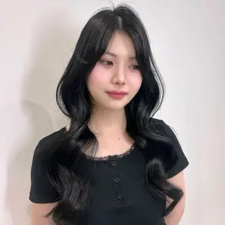 ロング カラー yuuka 🖤韓国ヘア🖤のヘアスタイル
