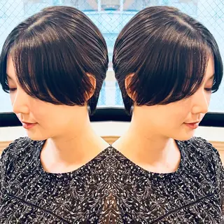 ショート カラー Realme  京都四条烏丸ドゥエby  yk所属・小塚 耀介✂︎ ショートボブ特化のヘアスタイル