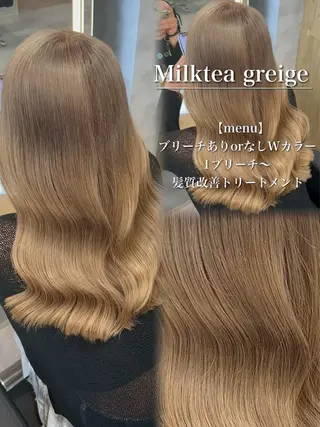 ロング カラー ヘアアレンジ ダメージレスカラー 🩵HIYO🩵のヘアスタイル