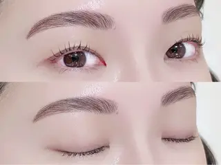 アイブロウ 💞まつ毛パーマ ＆耳つぼ🩰ミク💞のマツエク・マツパデザイン