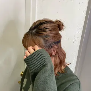 ヘアアレンジ 縮毛矯正ヘアアレンジ 🌸三輪知優🌸のヘアスタイル