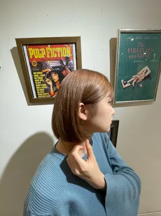 カラー ブリーチなしWカラー 縮毛矯正・清水天空のヘアスタイル