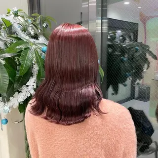 セミロング カラー みう/仙台/暖色/ 艶髪/顔周りカット/のヘアスタイル