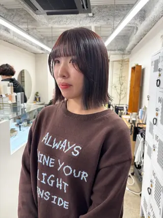 ミディアム Kiji所属・Kiji kannaのヘアスタイル