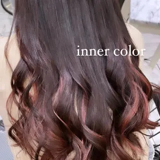 ミディアム カラー ボブパーマ ♡ヨシカワハナコのヘアスタイル