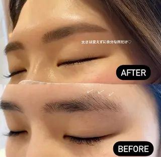 アイブロウ 森 奈菜のマツエク・マツパデザイン