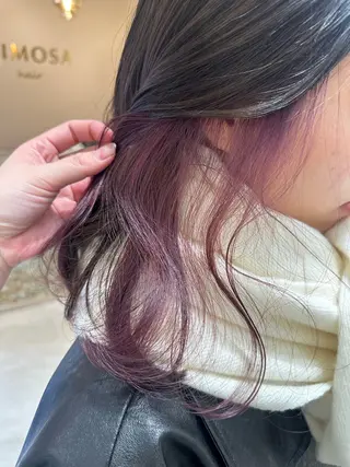 セミロング カラー 村山 莉沙のヘアスタイル