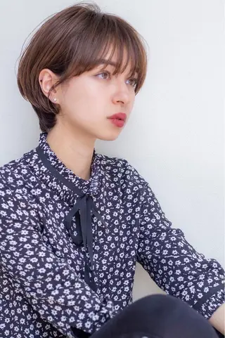 ショート カラー 仙台Ｉ韓国レイヤー Ｉ髪質改善Ｉ伊藤拓海のヘアスタイル