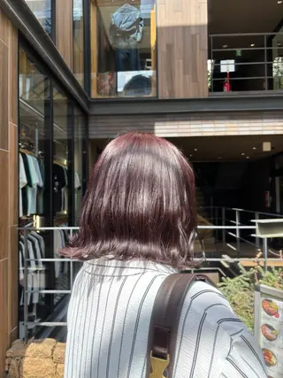 ミディアム カラー 巻ける縮毛矯正🌸 勝倉　麗のヘアスタイル