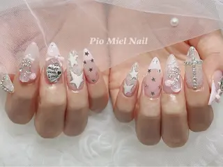 ネイル HANA 長さだしのネイルデザイン