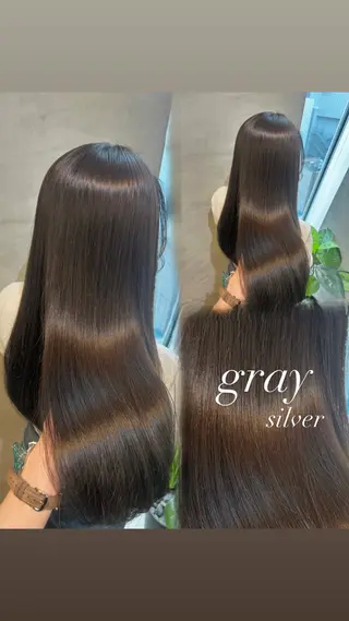 ロング カラー 🫧赤み消しカラー nanami🫧のヘアスタイル