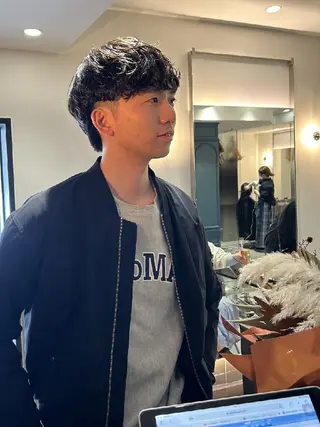 パーマ メンズ 【メンズカット/パー マ✂️】momo🌷のヘアスタイル