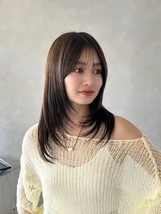 ミディアム カラー ❤️ショートカット ・顔周りカット❤️のヘアスタイル