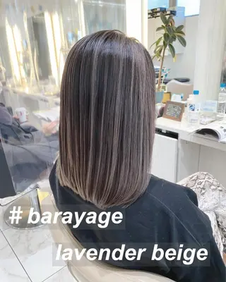 ミディアム カラー 山崎俊輔/髪質改善 /バレイヤージュのヘアスタイル