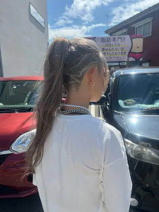 ロング カラー ヘアアレンジ APREKO SAYAKAのヘアスタイル