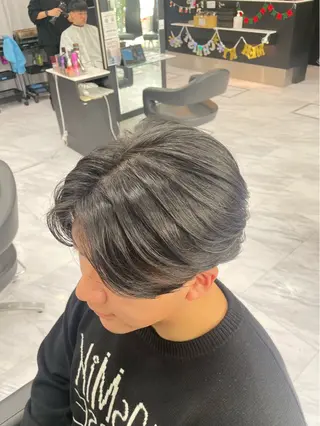 パーマ メンズ 🐥くまがい💛 ダブルカラー／パーマのヘアスタイル