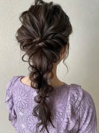 ロング ヘアアレンジ 沢田 瞳のヘアスタイル