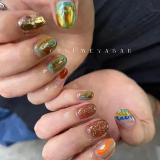 ネイル otsumeyasan所属・わたなべ ちかのネイルデザイン