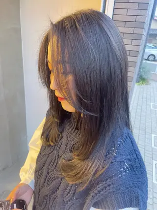 セミロング 髪質改善/ハイライト /🌈瀧澤夕花のヘアスタイル