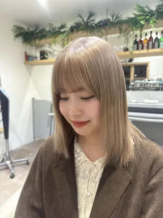 ミディアム カラー 💎透明感カラー特化 💎TAISEIのヘアスタイル
