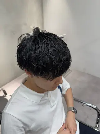 パーマ メンズ ブリーチ/パーマ特化 片平和寿のヘアスタイル