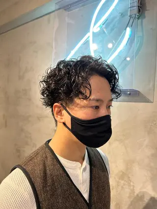 パーマ メンズ メンズパーマ専門店 【店長】⚜️イチカワのヘアスタイル